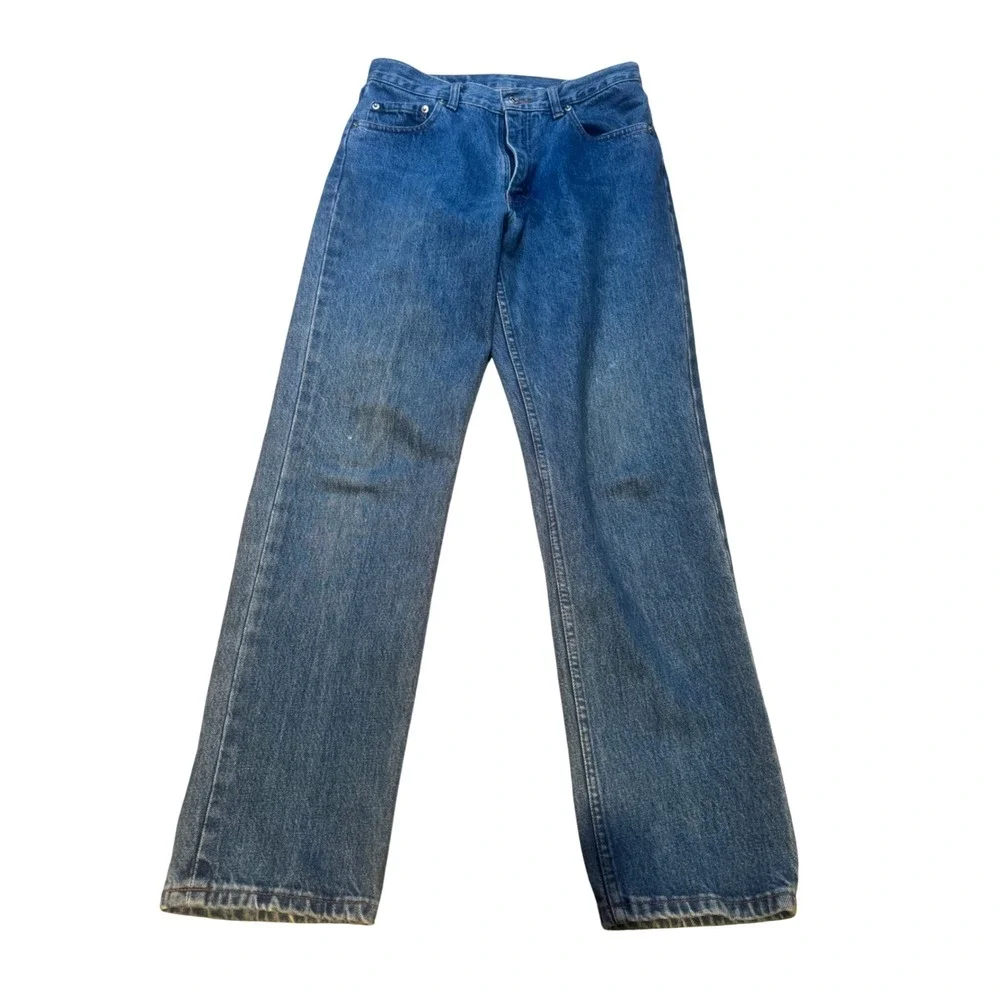 Vintage Polo Ralph‎ Lauren Dungarees Mens 31x30 Blue Denim Jeans Made in USA